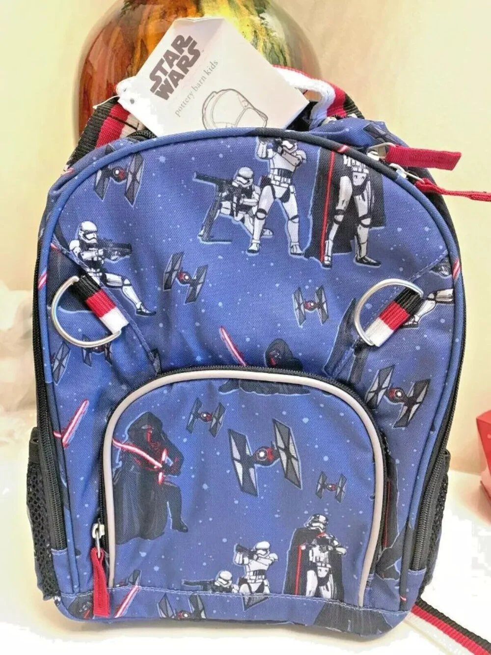NWT Star Wars Pottery Barn Kids Small BACKPACK + LUNCHBOX + ICE BAG Kylo Ren - Picture 2 of 5
